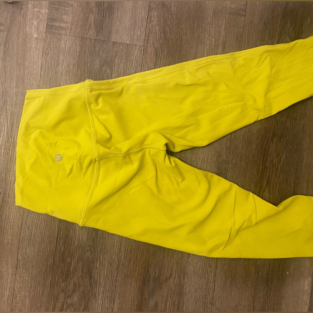 Lululemon 25” align leggings yellow-ish size 0 (double lined)